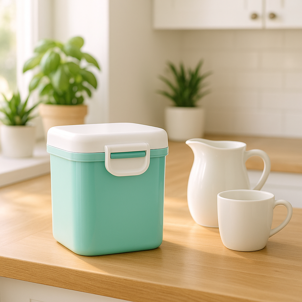 Boite doseuse lait Martine grande verte