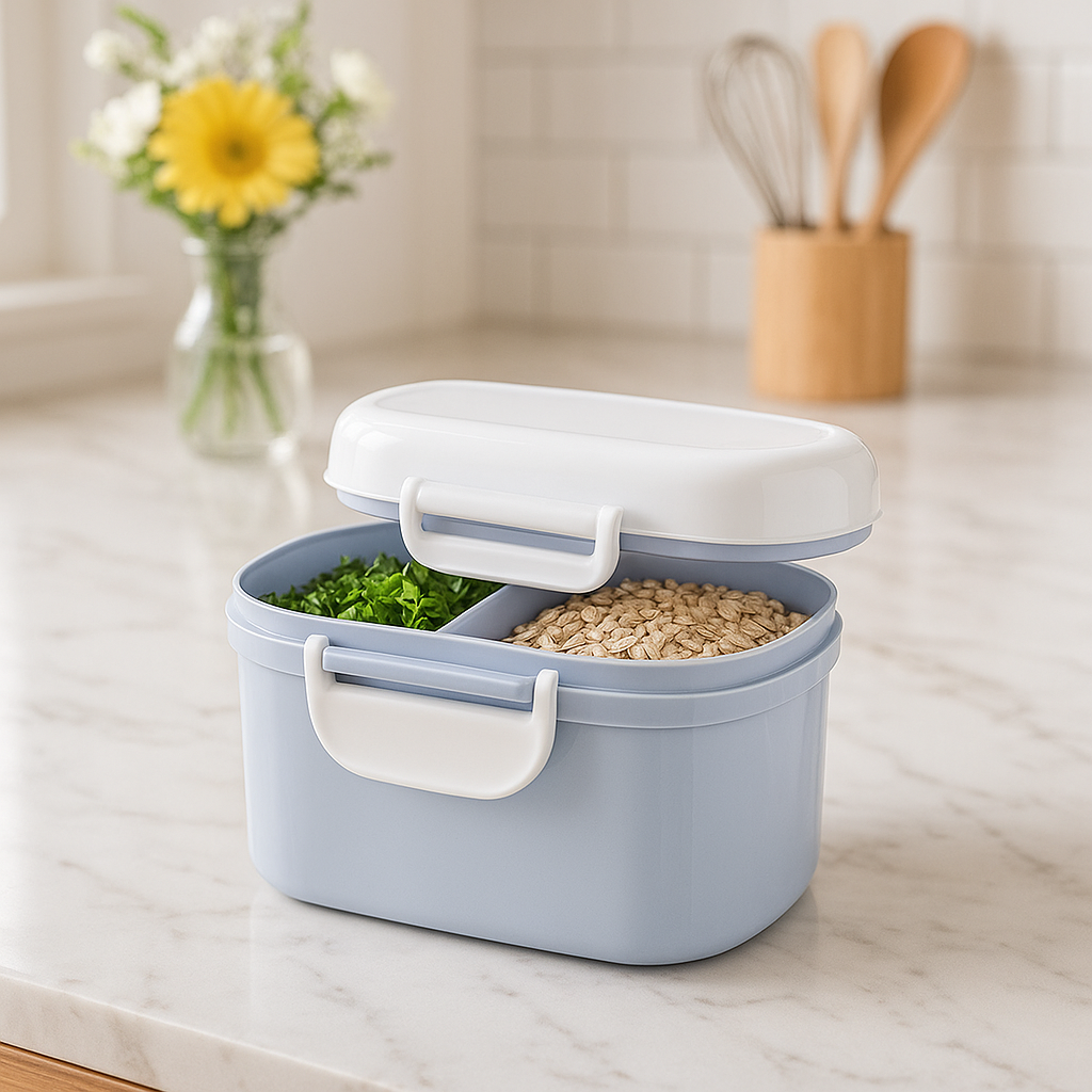 Boite doseuse lait Martine petite bleu