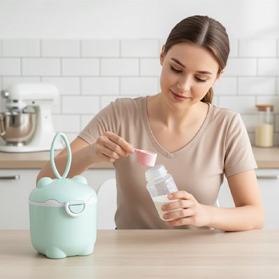 Boite doseuse lait prépare biberon