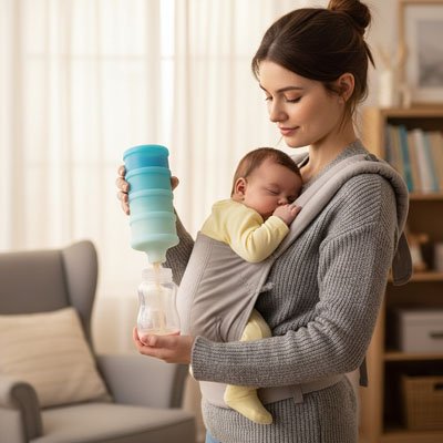 Boite doseuse lait bleu