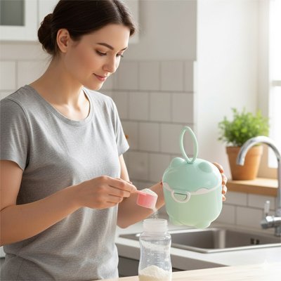 Boite doseuse lait avec maman