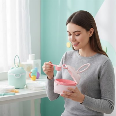 Boite doseuse lait Rose