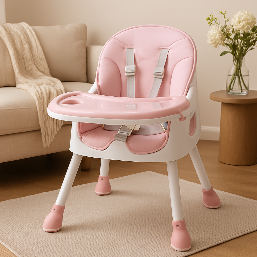 Chaise haute bébé Roxanne™ amovible rosé