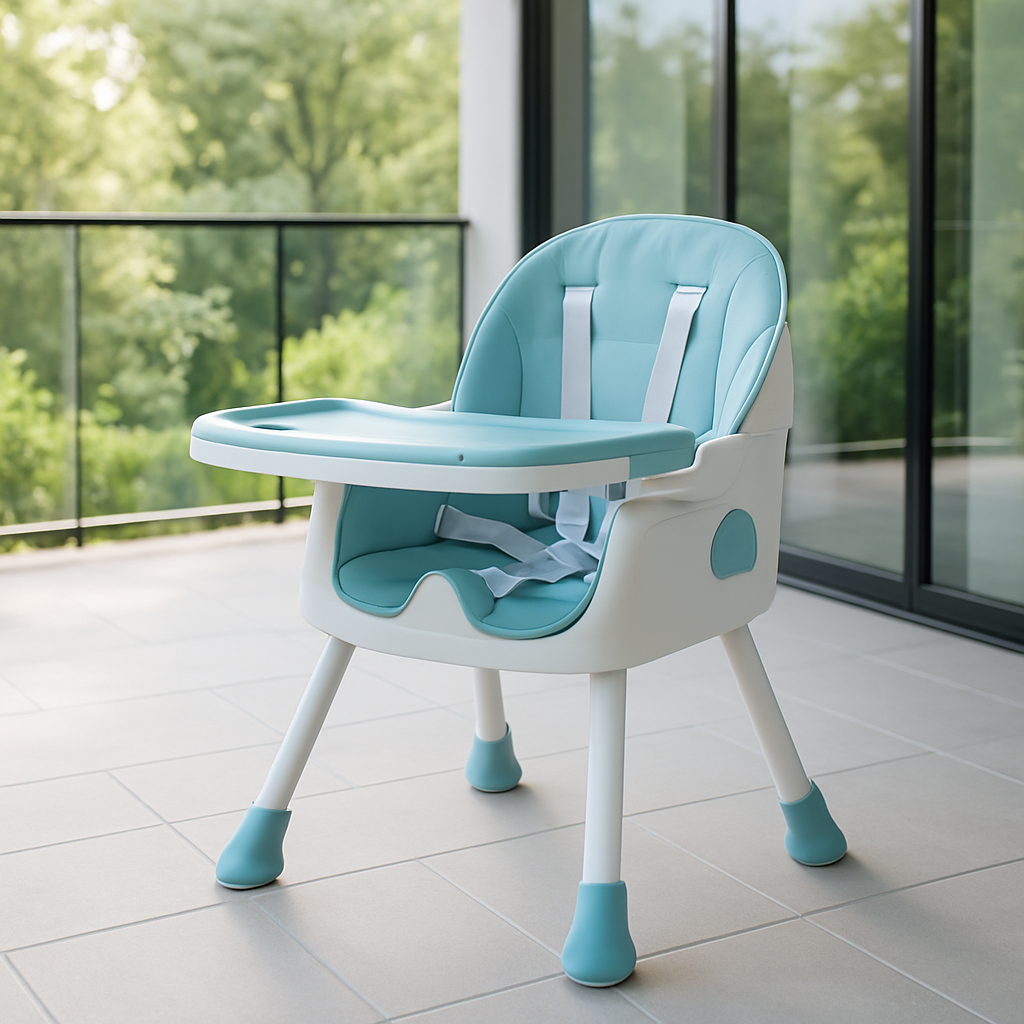 Chaise haute bébé Roxanne™amovible turquoise