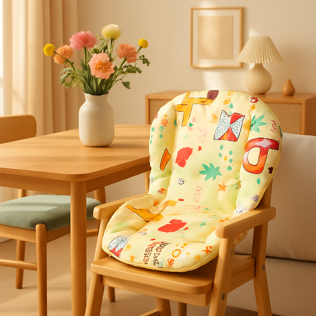 Coussin chaise haute Ultra confortable jaune