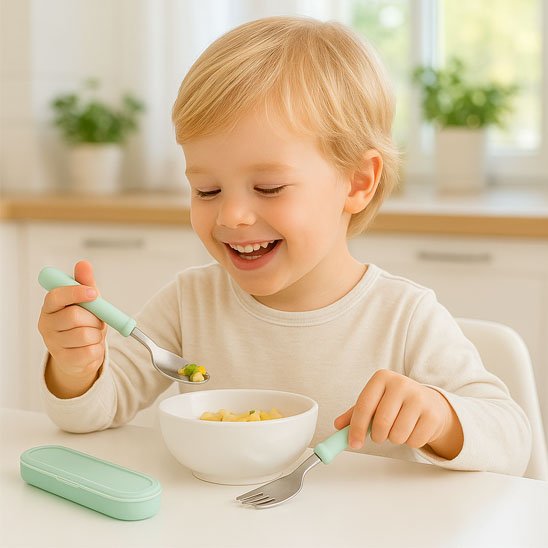 Couvert bébé Ergonomique étuit France