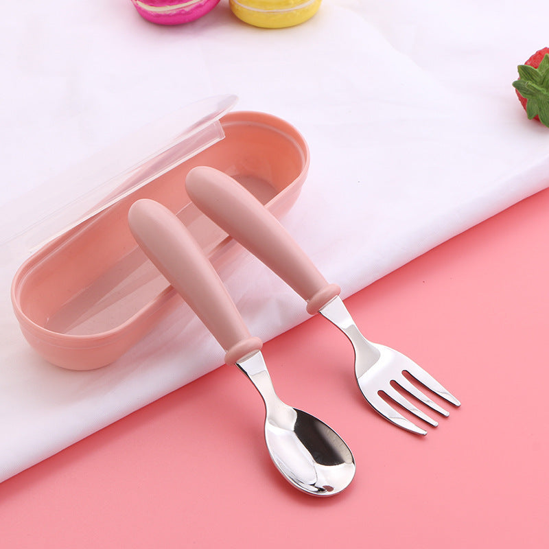Couvert bébé Ergonomique rose France