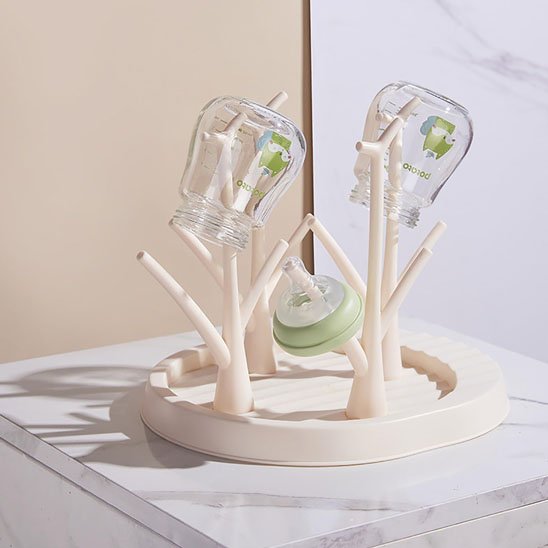 Egouttoir biberon hygiénique beige