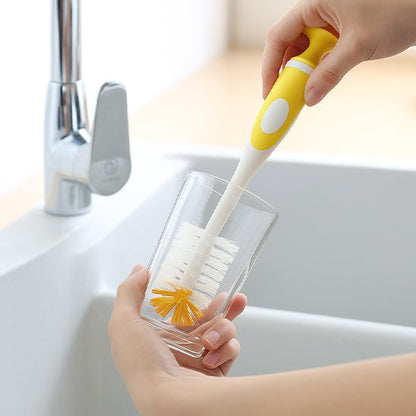 Goupillon biberon EcoClean brosse bout-jaune