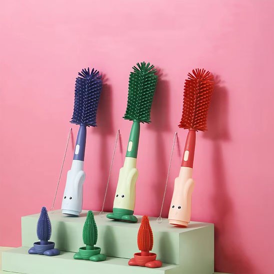 Goupillon biberon HygiènePure rouge