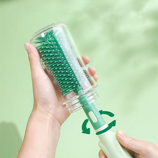 Goupillon biberon HygiènePure vert