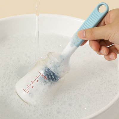 Goupillon biberon ProClean bleu poudre