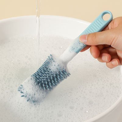 Goupillon biberon ProClean manche bleu poudre 