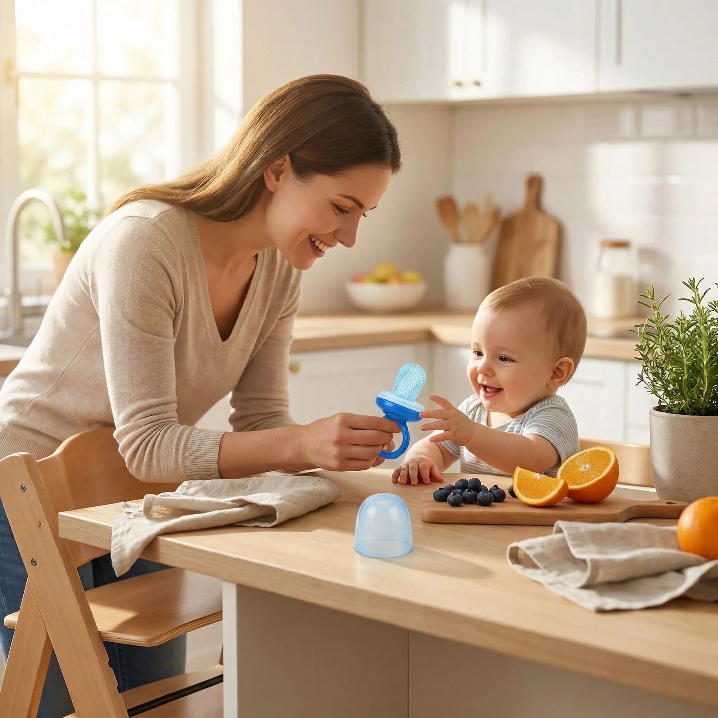 Grignote bebe Margo bleu