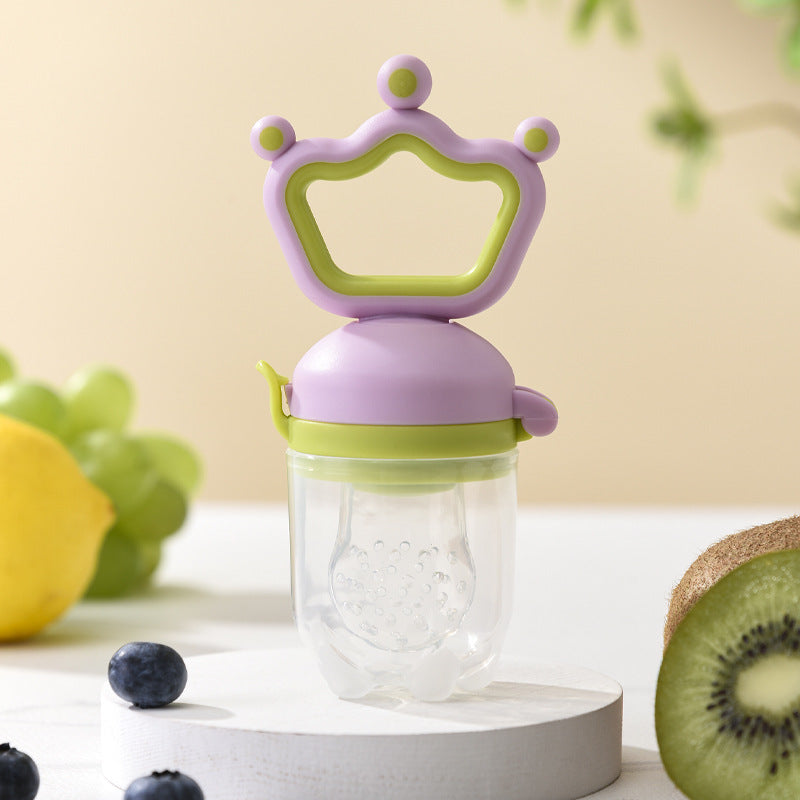Grignoteuse bébé couronne mauve