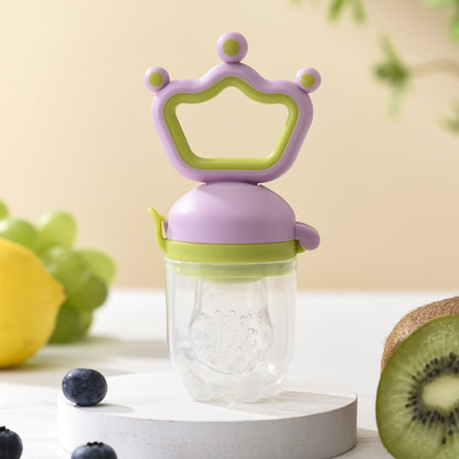 Grignoteuse bébé couronne mauve