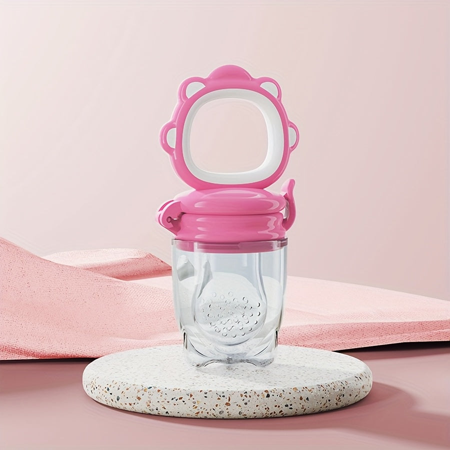 Grignoteuse bébé lion rose