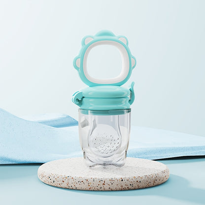 Grignoteuse bébé lion turquoise