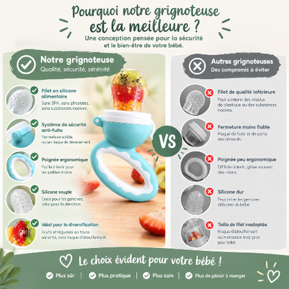 Grignoteuse bébé poignées etgonomique