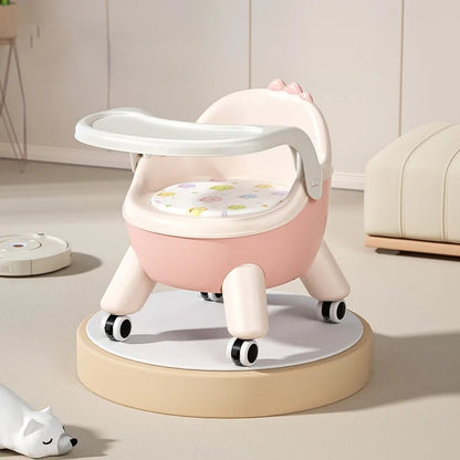 Réhausseur chaise bébé Ergonomique évolutif rose