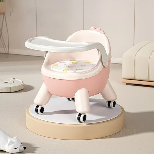 Réhausseur chaise bébé Ergonomique évolutif rose