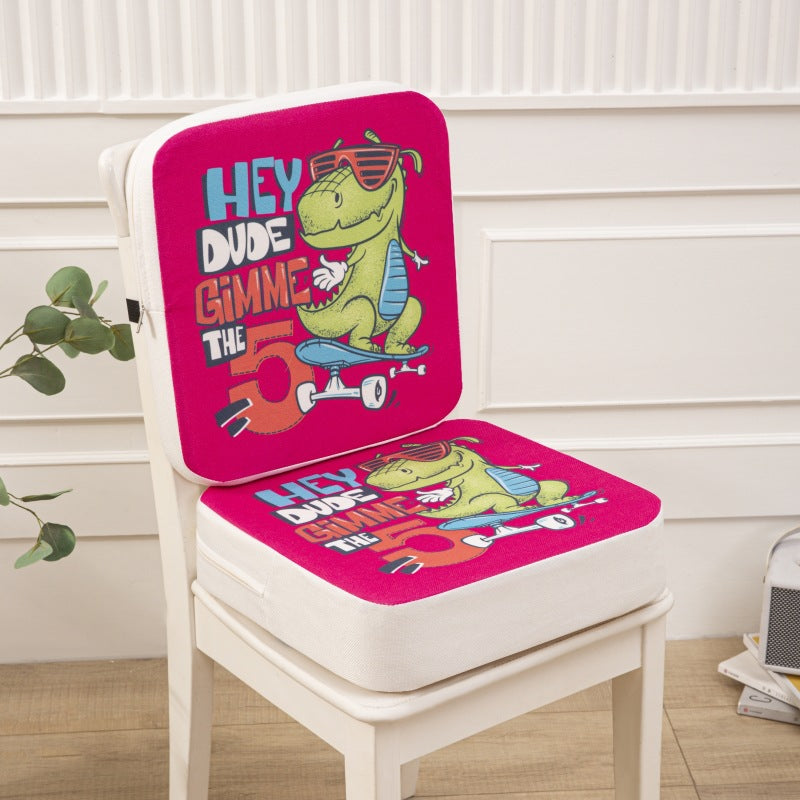 Rehausseur Chaise Mélodie dinosaure rose