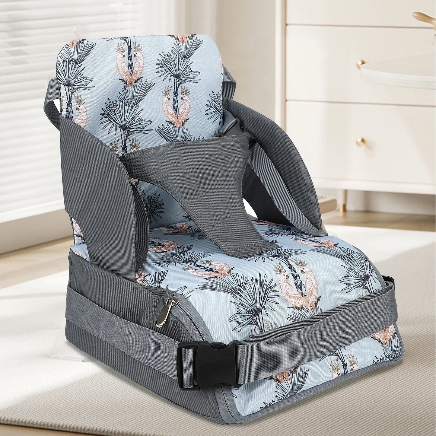 Rehausseur chaise magnifique perroquet