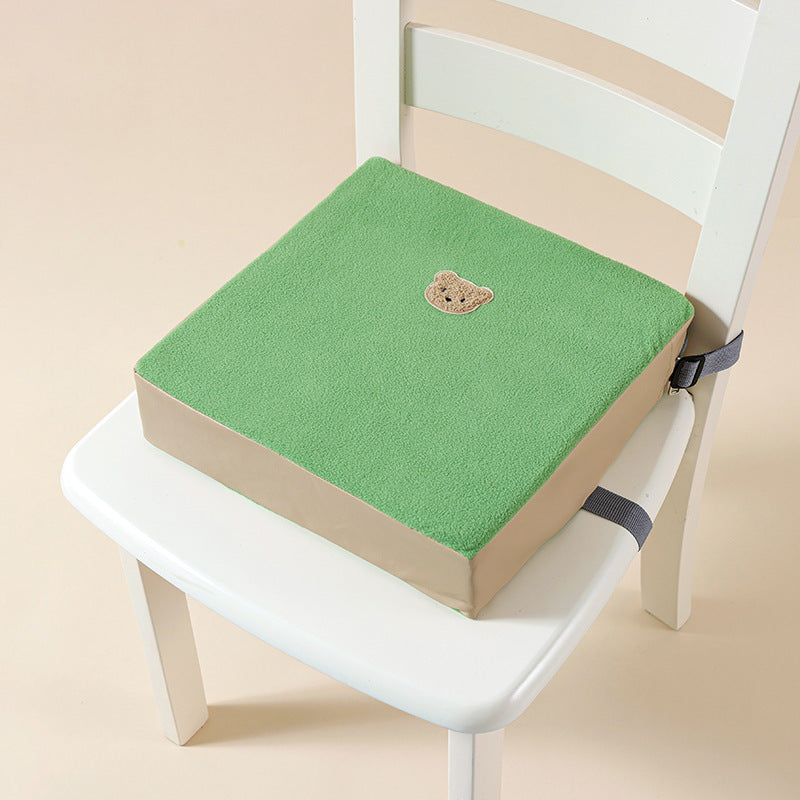 Rehausseur chaise vert avec ourson