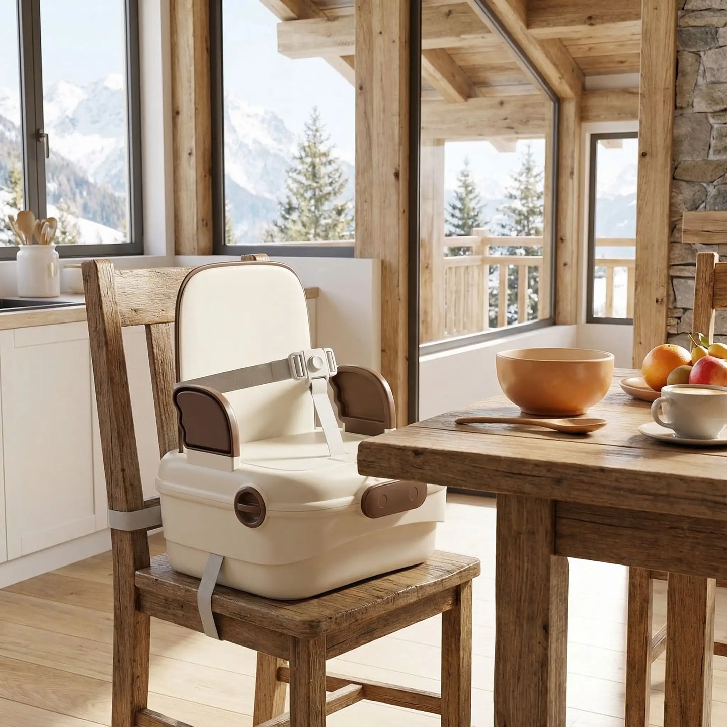 Rehausseur de chaise pliable couleur café