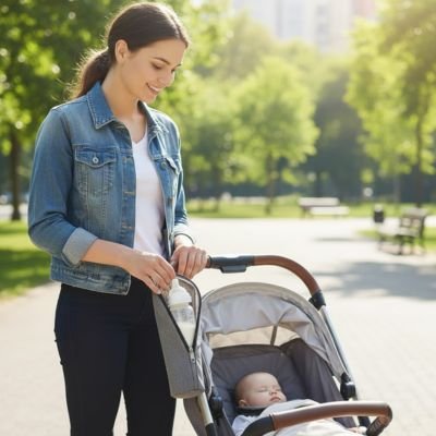 Sac isotherme bébé biberon réconfortant gris