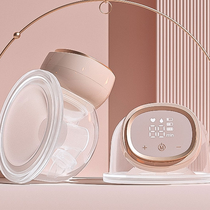 Tire lait carre rose pâle