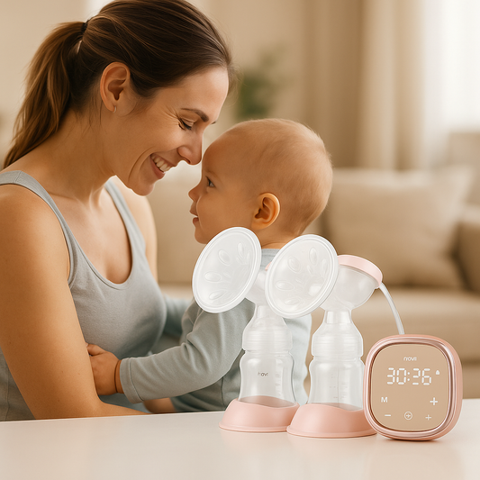 Tire-lait digital bébé avec maman