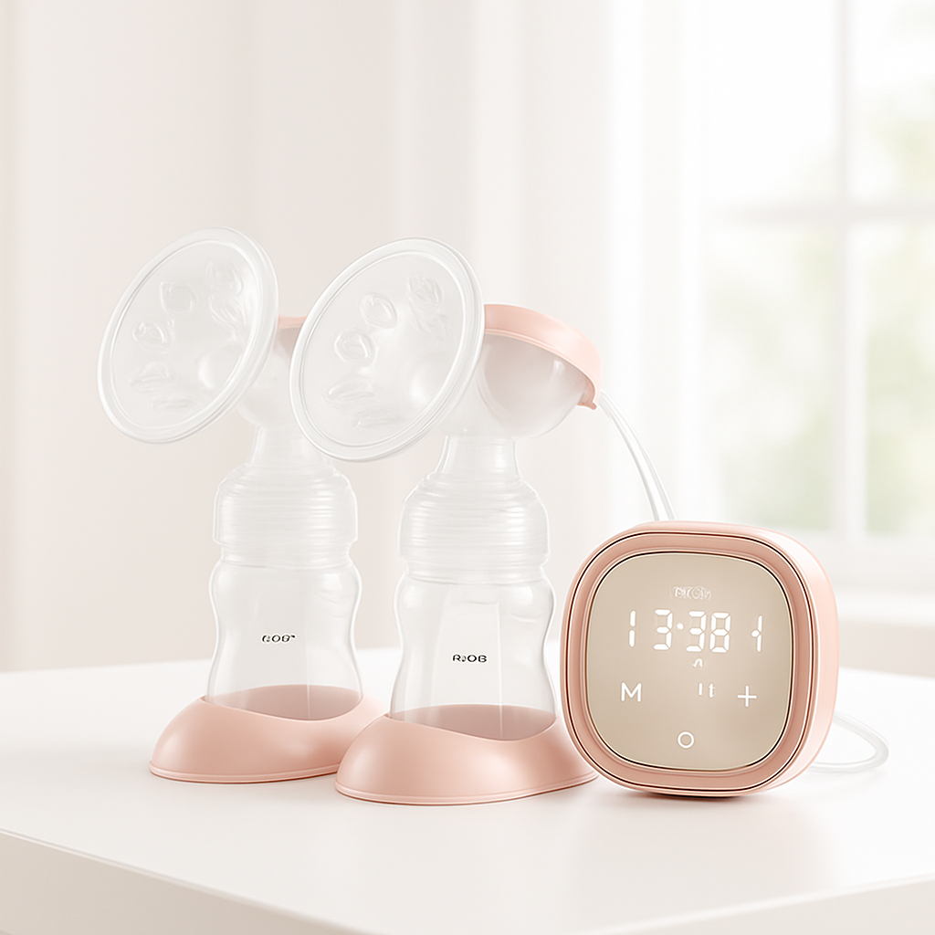 Tire lait digital rosé