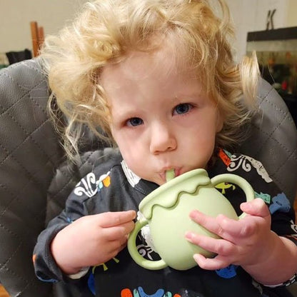 Verre bébé Antidérapant Incassable vert