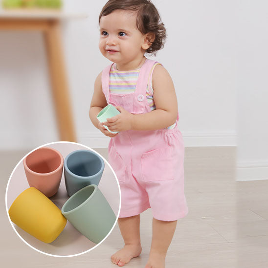 Verre bébé Antidérapant bleu