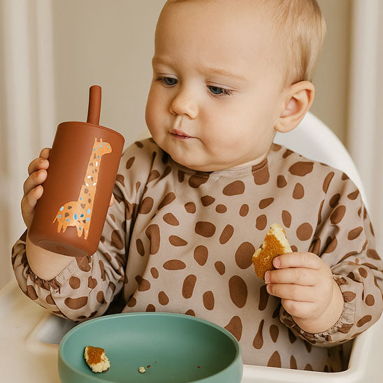 Verre bébé divertissant brun