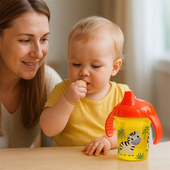 Verre pour bébé jaune