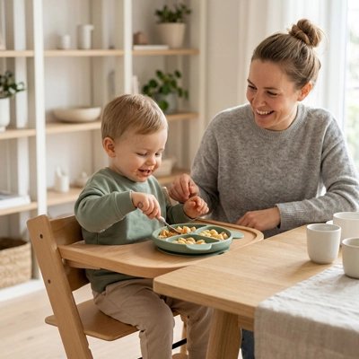 Assiette bébé ventouse anti renversement-avec patates