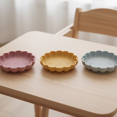 Assiette bébé ventouse différente couleur