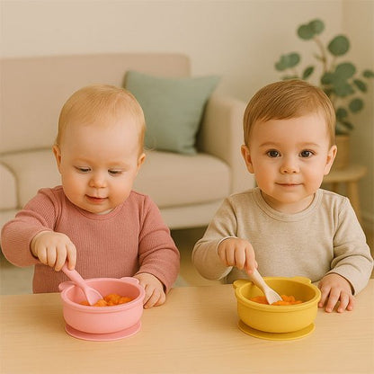Assiette pour bebe Chanelle avec cuillere