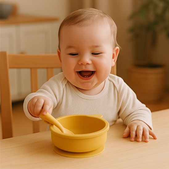Assiette pour bebe Chanelle jaune