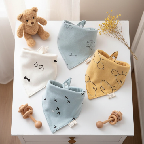 Bandana bavoir bébé différents motif 