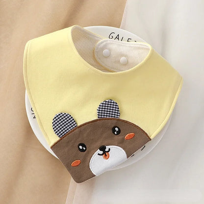 Bandanas imperméables jaune avec petite ourson