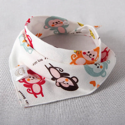 Bandanas imperméables coton hypoallergénique blanc