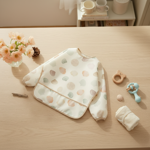 Bavoir Manche Longue Imperméable | confort extra doux