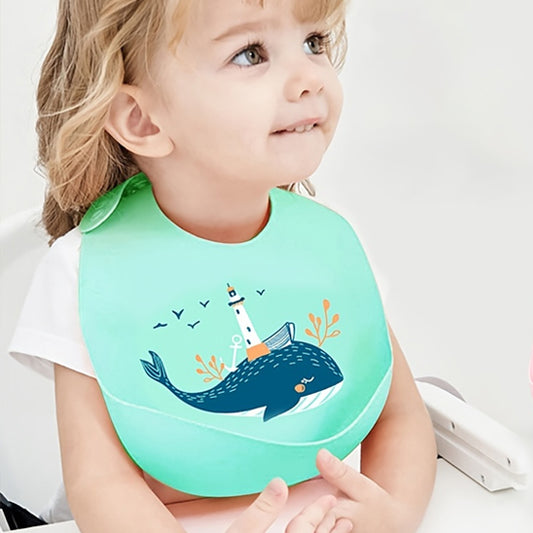 Bavoir bébé baleine