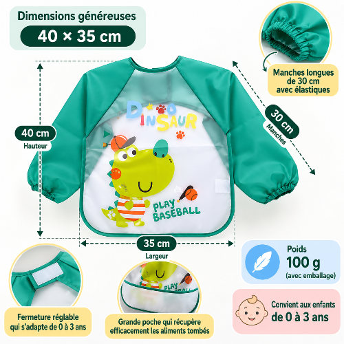Bavoir bébé dimensions