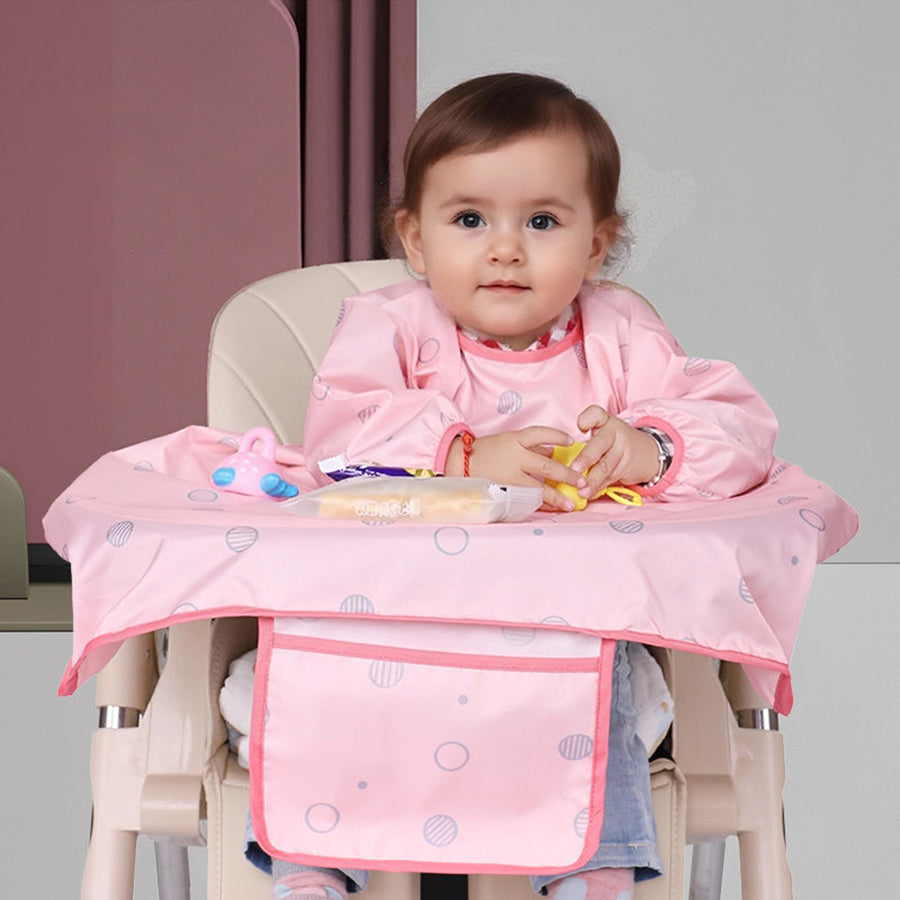 Bavoir bébé imperméable Julienne rose