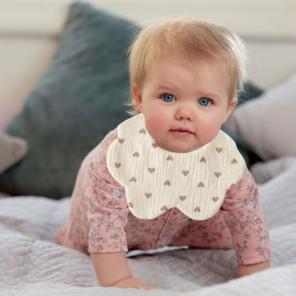 Bavoir bébé yeux bleu