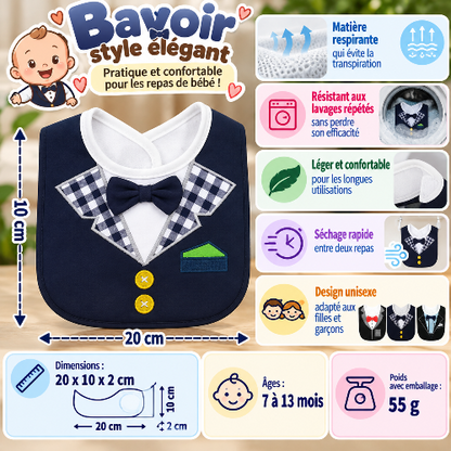 Bavoir élégant dimensions